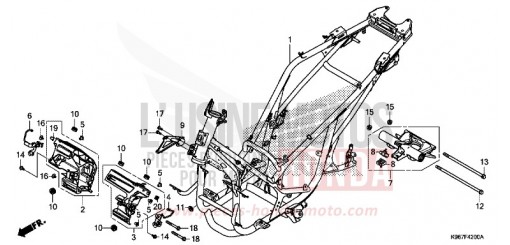 FRAME BODY WW125AK de 2019